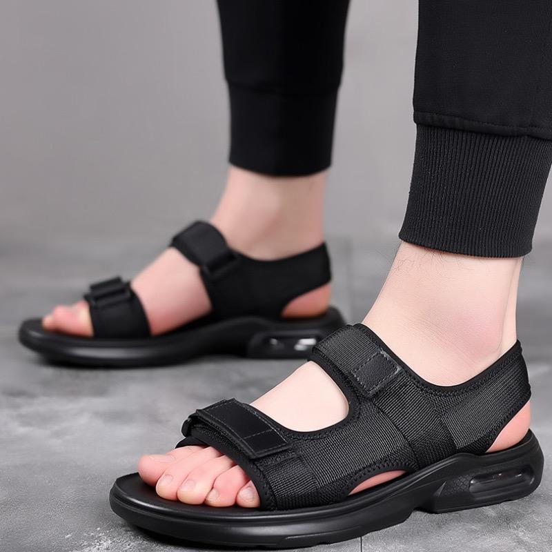 Men's Sandals Summer Peep Toe Beach Sandal Lightweight Breathable Casual Sport Sandals for Men Non-slip Wading Treking Sandalias