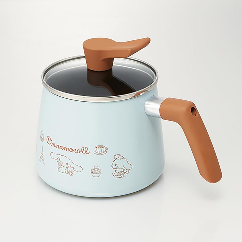 Skater Gas Rice Milk Deep Cinnamoroll and Sanrio Design Multi-Pot 1.9L Stovetop, 7-in-1 Function, Cooker, Pan, Fryer, Saucepan, ANMP2-A
