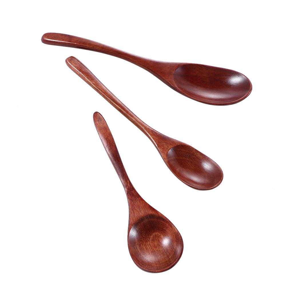 Durable Cooking Utensils Flatware Tableware Mixing Coffee Spoon Wooden Spoon Tea Spoon Soup Spoons