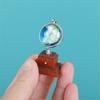 Wooden Tiny Earth Globe Small Wooden World Globe Educational Toy for Dollhouses Furniture and Kids Learning