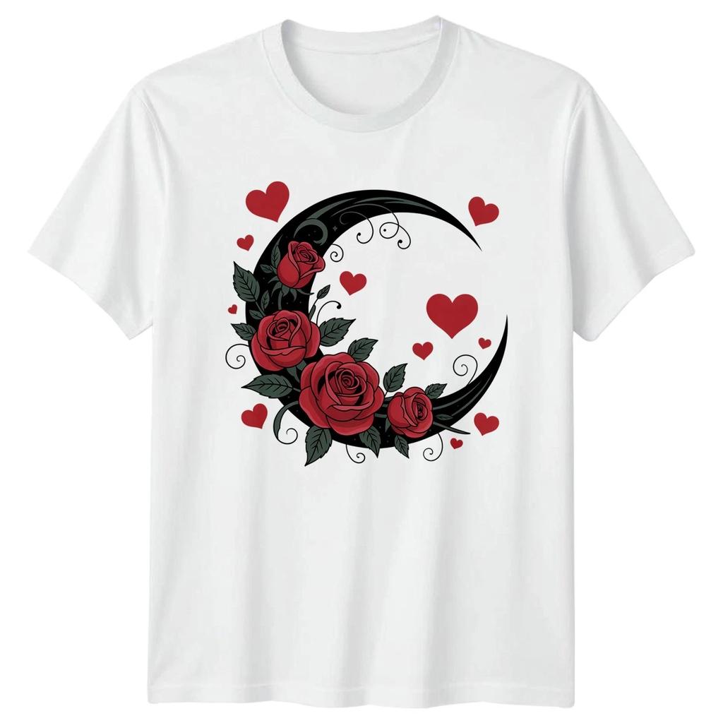 Roses Floral Design Womens T-Shirt Mens Tee Graphic Unisex Top