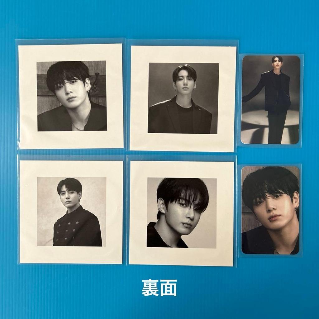 [USED] BTS JUNGKOOK Square Photo, Hologram Photocard, and 2 Types of Stickers