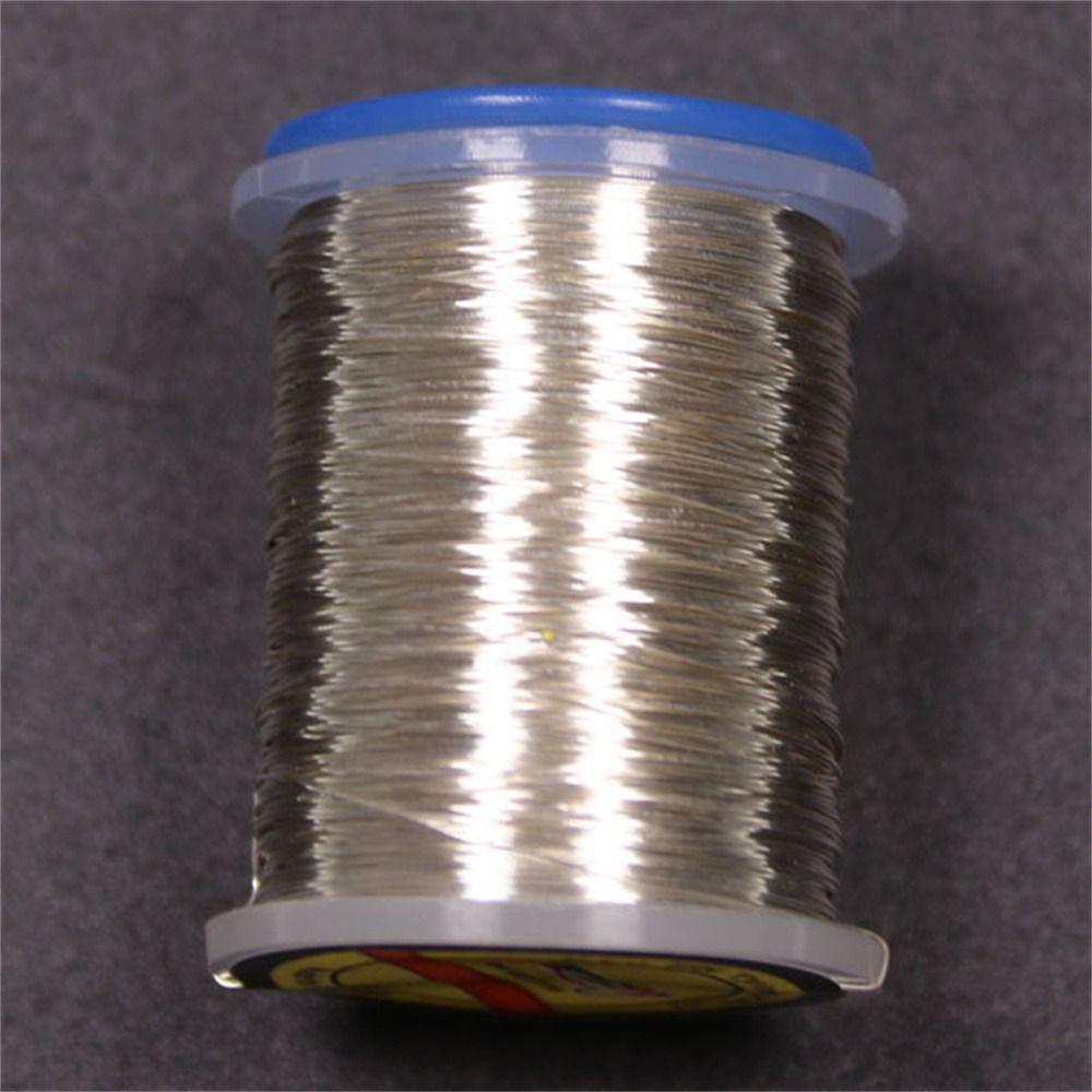 

26 yards Fly Tying Thread Body Ribbing Nymph Thread Fly Tying Copper Wire Trout срібний