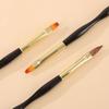 3 Stück Schwarze Stange Schmale Taille Maniküre-Stifte, Bemalter Stift, Linienziehstift, Doppelseitiger Mehrzweck-Maniküre-Stift