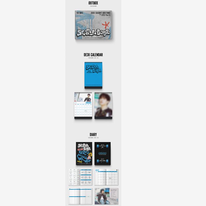 [Pre-order]  THE BOYZ - 2026 SEASON’S GREETINGS [SKATER BOYZ] (Online Benefit)
