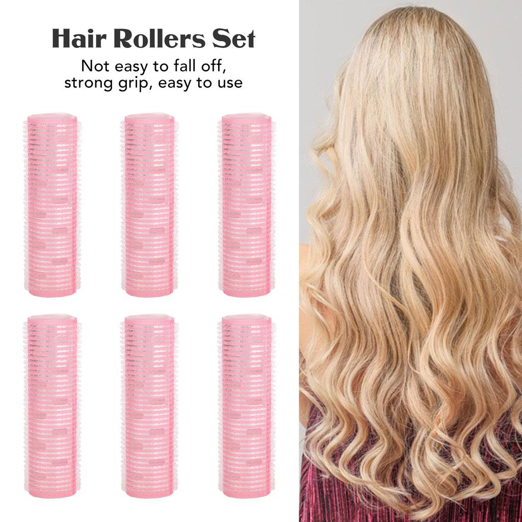 6pcs Hair Rollers Aluminum Sheet Thermal Lengthening Hair Roller Hair Styling Tools For Bangs Medium Short Hair
