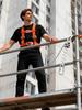 Arnés de Seguridad Ajustable para Trabajos en Altura con Cuerda de Seguridad 3M, Cinturón, Mosquetón, Escalada al Aire Libre, Protección de Seguridad de Cuerpo Completo