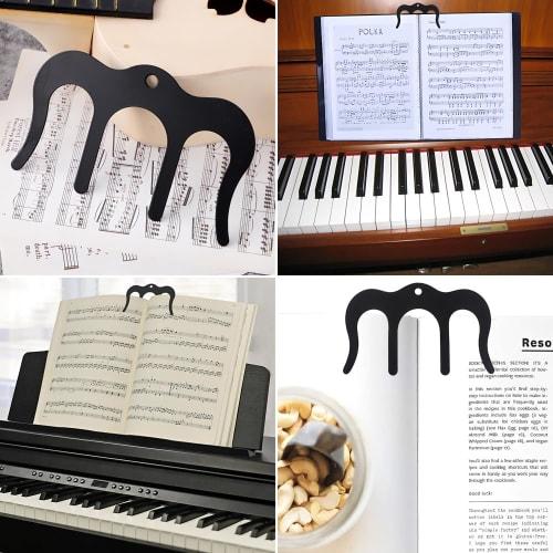 KDSSYFT Music Clip, 1 Piece, Page Holder, Music Book Clip, Book Stopper, Holds Piano Sheet Music Open, Metal, Music Sheet Music Holder
