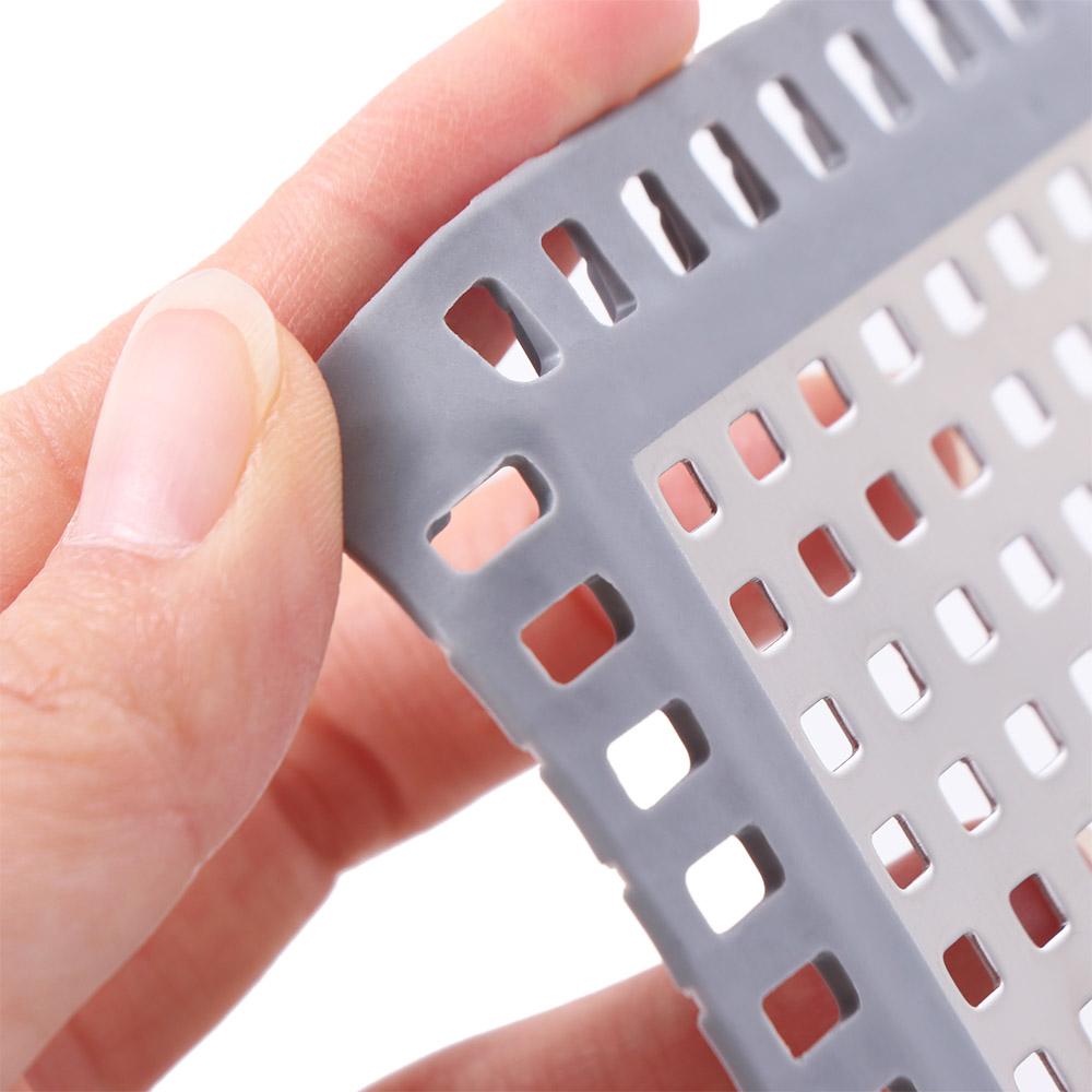 Square Bathtub Drain Cover Stainless Steel Anti-blocking Strainer Shower Drain Strainers  Bathroom