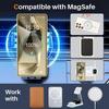 Silný magnetický kryt MagSafe pro Samsung Galaxy S25 S24 S23 S21 FE S22 Ultra Plus luxusní pokovený silikonový měkký průhledný tenký kryt
