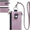 Badge Holder With Id Window Small Wallet Waterproof Anti-Theft Travel Keychain Wallet Men Women Slim Zip Card Lanyard Wallet
