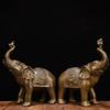 Antique Copper Ornament Yuanbao Ruyi Water Absorbing Elephant Home Office Desktop Gift Large Auspicious Fortun