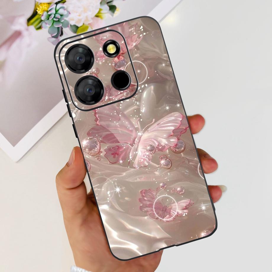 For Itel A60 A70 A27 A48 Phone Case Back Cover Matte Slim Soft TPU Silicone Bumper Child Fashion Cartoon Pattern Fundas ITELA60s