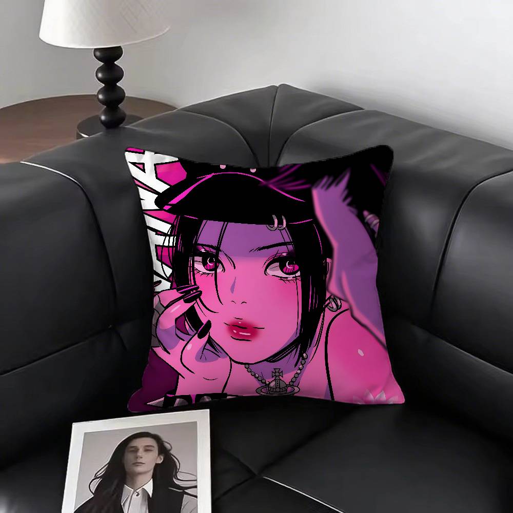 Oosaki Nana Anime Pillow Case Square Pillow Bedroom Sofa Leisure Comfort Cushion Car Living Room Home Decoration