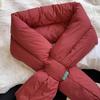 Sciarpa Collo Calda Invernale da Donna, Scaldacollo, Colore Unico, Leggera, Imbottita, Piumino, Sciarpe, Copricollo per Sci all'Aperto