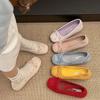French Bow Round Head Ballet Shoes Fairy Autumn New Small Single Shoes Flat Gentle Evening Shoes