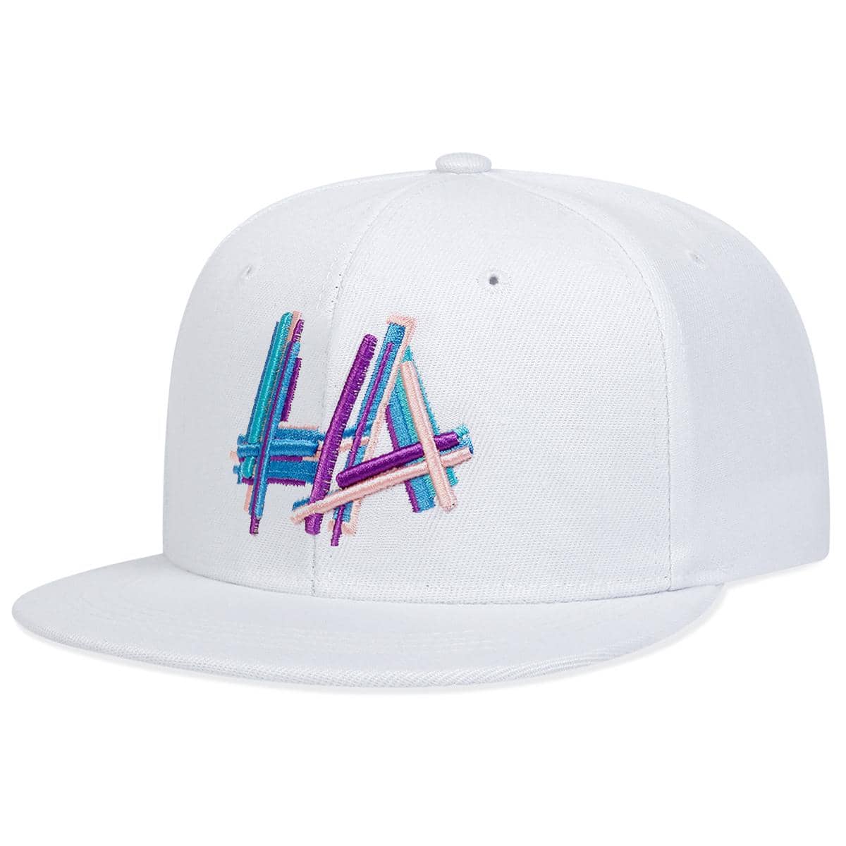 

Модная бейсболка в стиле хип-хоп с вышитыми буквами Snapback Hat для взрослых Кепки в стиле хип-хоп для отдыха на открытом воздухе Регулируемая кепка белый