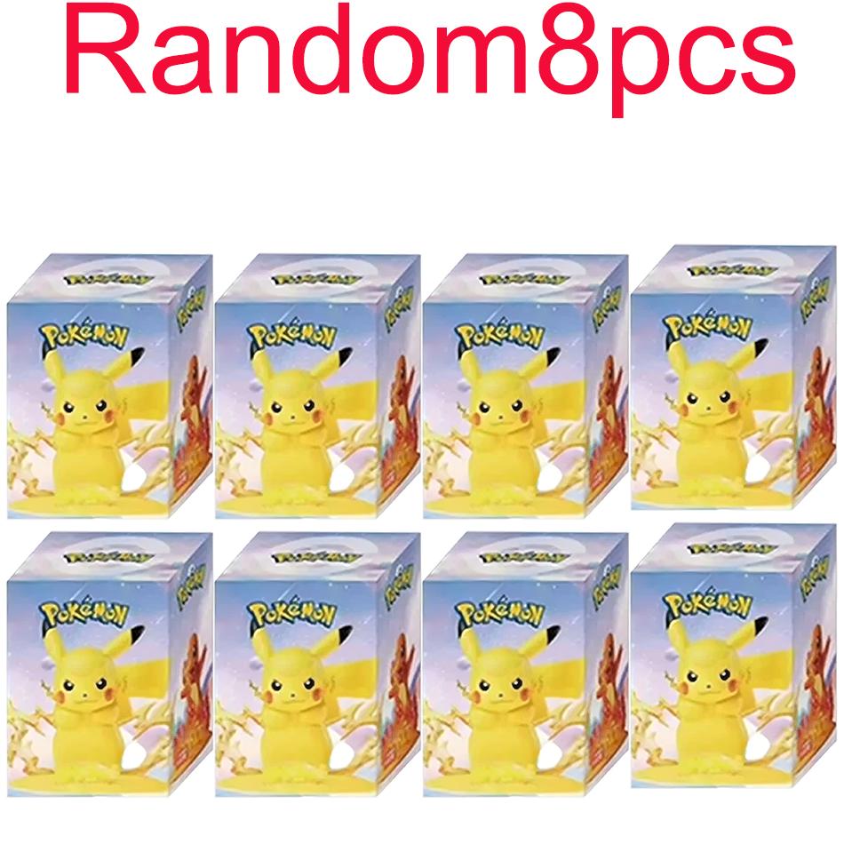 12Pcs Pokemon Action Figure Blind Box Pikachu Anime Models Desktop Decoration Kids Gift
