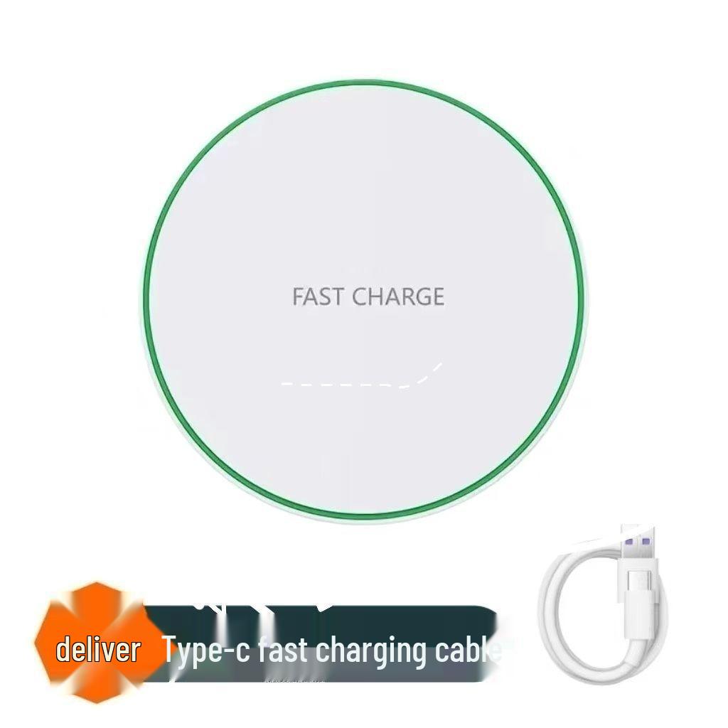 

2025 50 Вт Кругла бездротова зарядка для пристроїв Huawei, Samsung, Apple та Android