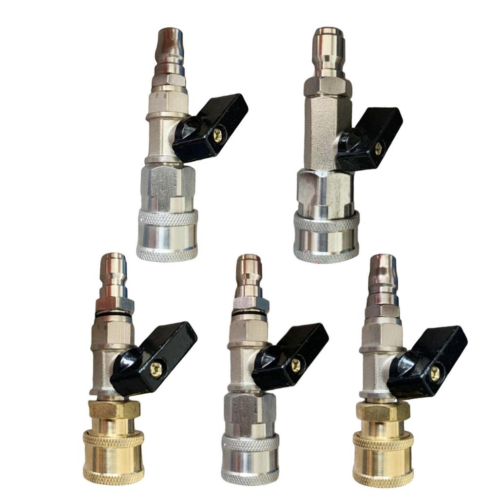 High Pressure Washer Ball Valve Kit Sturdy Quick Connect Plug for Pressure Washer Hose Hose Switch Power Washer Hose Accessory