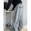Herren Frühlings-/Herbst-Freizeit-Sport-Hose Locker Gerade Weite Beine Einfarbig Minimalistisch Stilvolle Hose