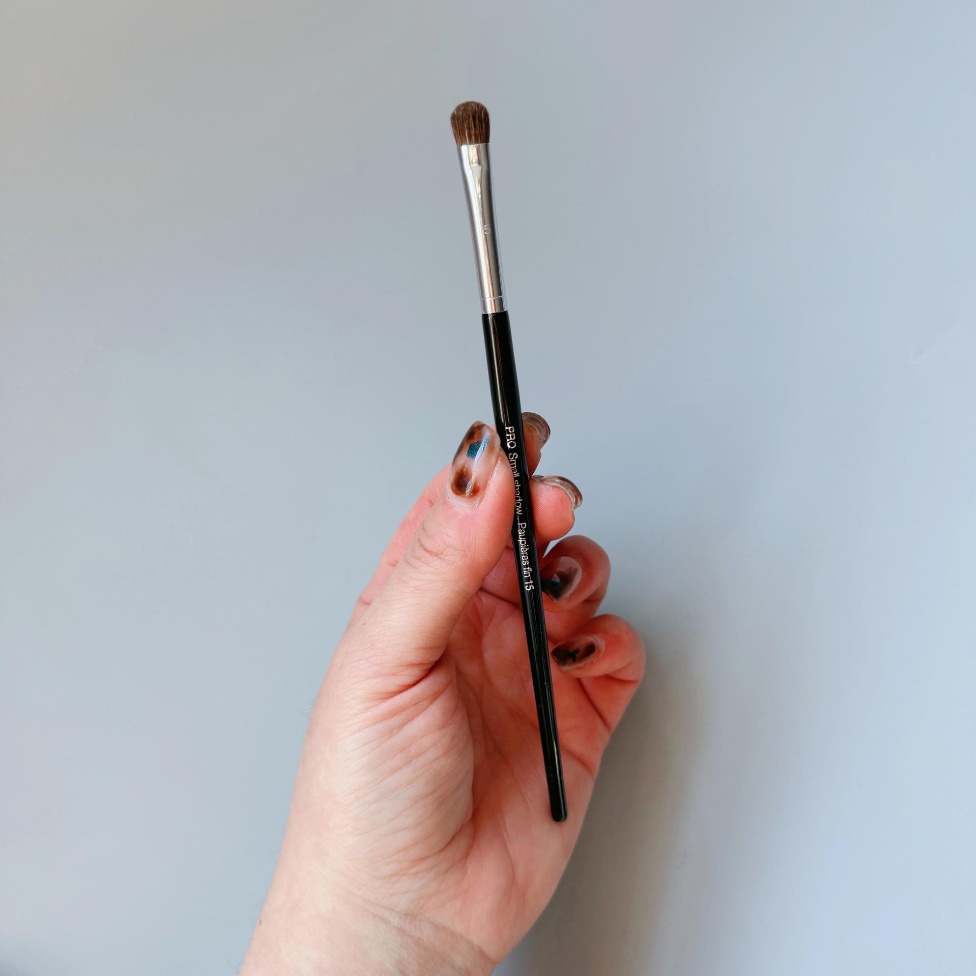 

S Series Silk Professional Animal Hair Eyeshadow Blending Brush No. 15 & No. 13 Eyebrow & Nose Shadow Brush Set