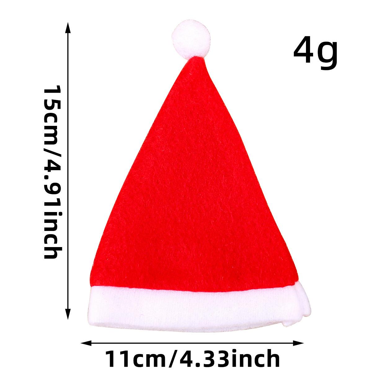 

6pcs Christmas Decorations Christmas Eve Apple Hats Mini Hats Children s Gifts Packaging Accessories Holiday Decorations 10pcs