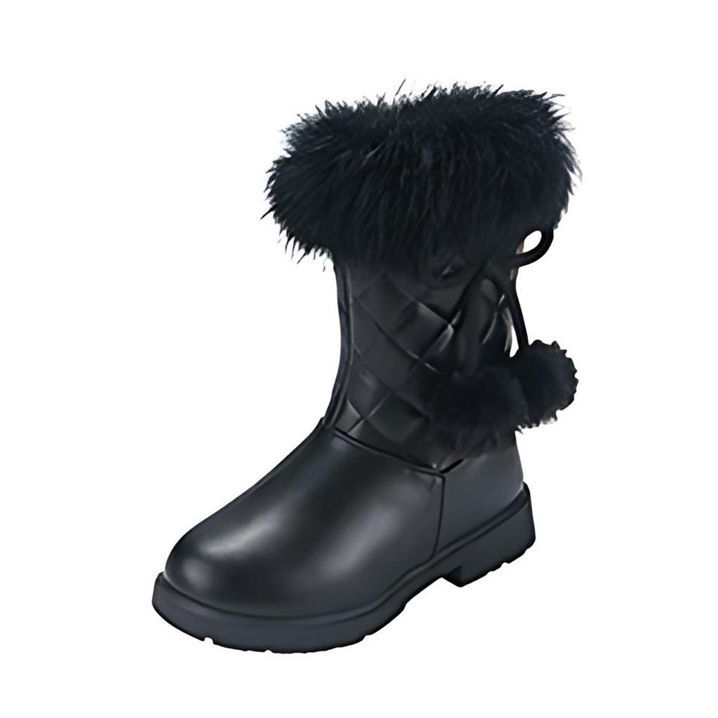 Fashionable And Comfortable Pom,pom Warm Boots For Little Girls