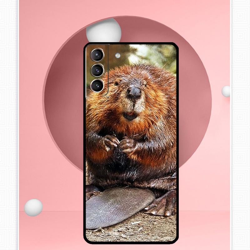 

Чехол Animal Beaver для Samsung Galaxy S22 S23 S24 Ultra Note 20 10 S8 S9 S10 Plus S21 S20 FE, мягкий чехол Galaxy S23 FE