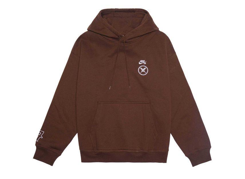 Nike SB x Yuto Horigome Skateboard Fleece Pullover Parka Brown XXL