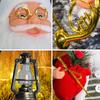 Creative 13inch Santa Claus Decorations Soft Standing Santa Claus Santa Claus Window Decoration Velvet Xmas Tree Ornament