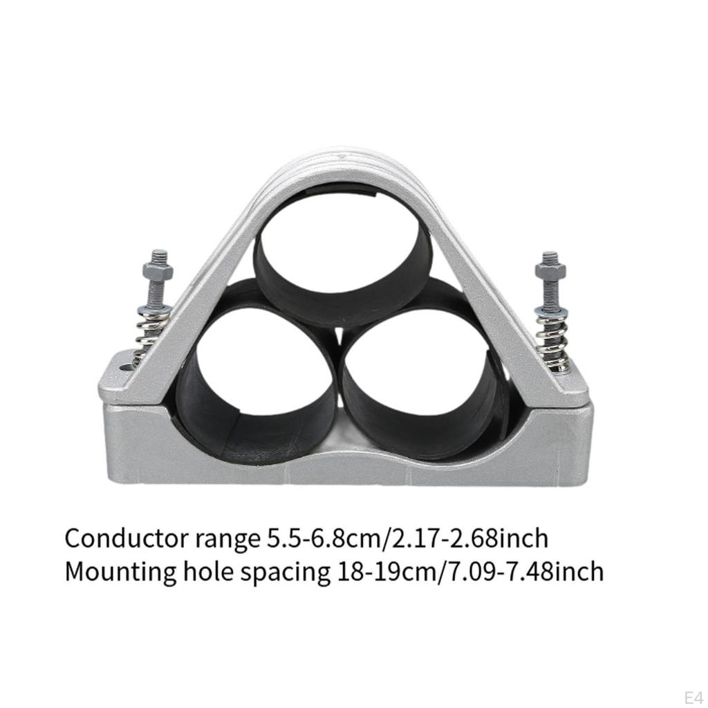 Aluminum Alloy Cable Clip, Clip Mounting Bracket, Rust Protection for Management,