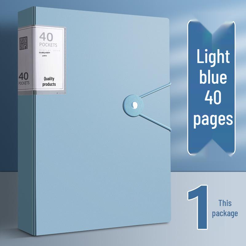 

Прозрачная папка формата А4 и органайзер для хранения бумаги 20 Pages