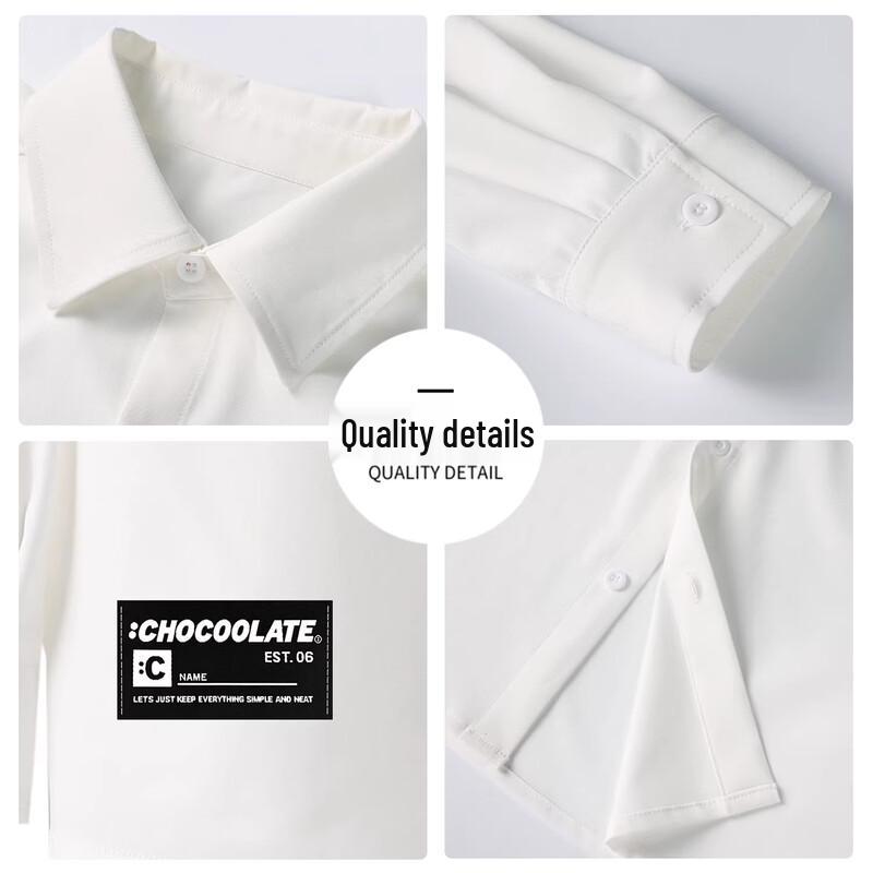 Men's Long-Sleeve Casual Button-Up Shirt