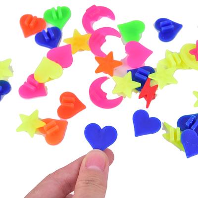 36Pcs Bicycle Wheel Spoke Plastic Beads Multi Color Children Clips Decor