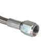 Braided Steel PTFE Inner Core Turbo Oil Feed Line 36", -4AN AN4 with 90 Degree Female