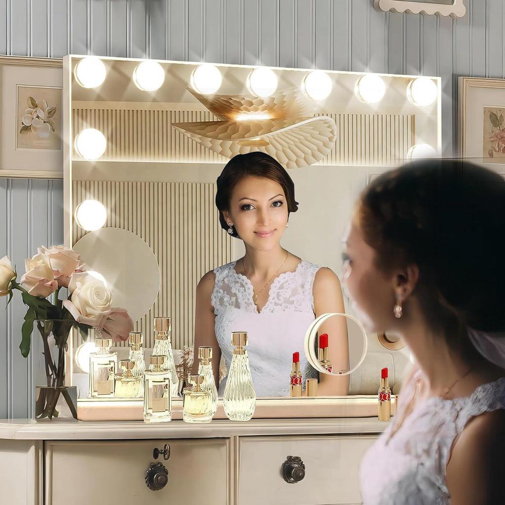 Hollywood LED Makeup Mirror Light Strip: Bestseller Beauty Desk and Dressing Table Mirror.