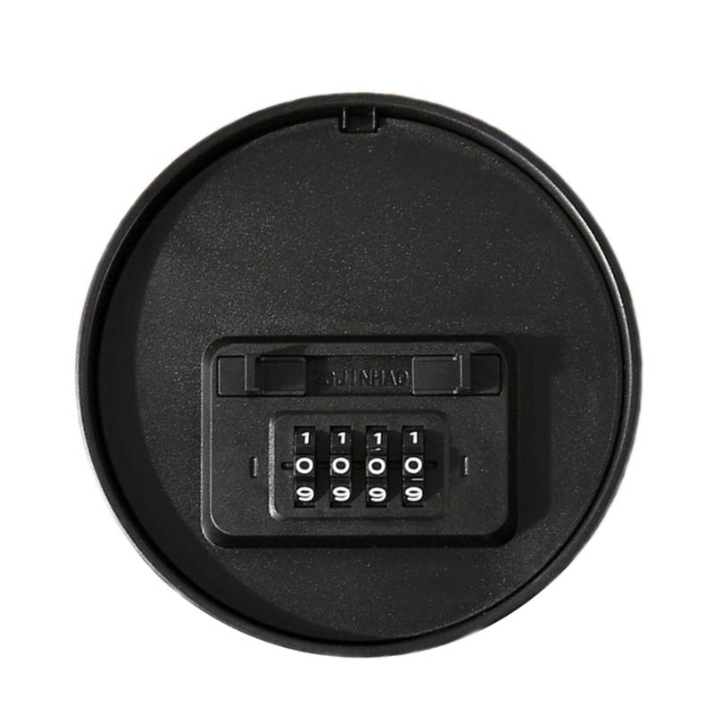 

Disguised Potted Plant Base Password Box Diversion Safe with Combination Lock Discreet Key Holder for Outdoor Use чорний