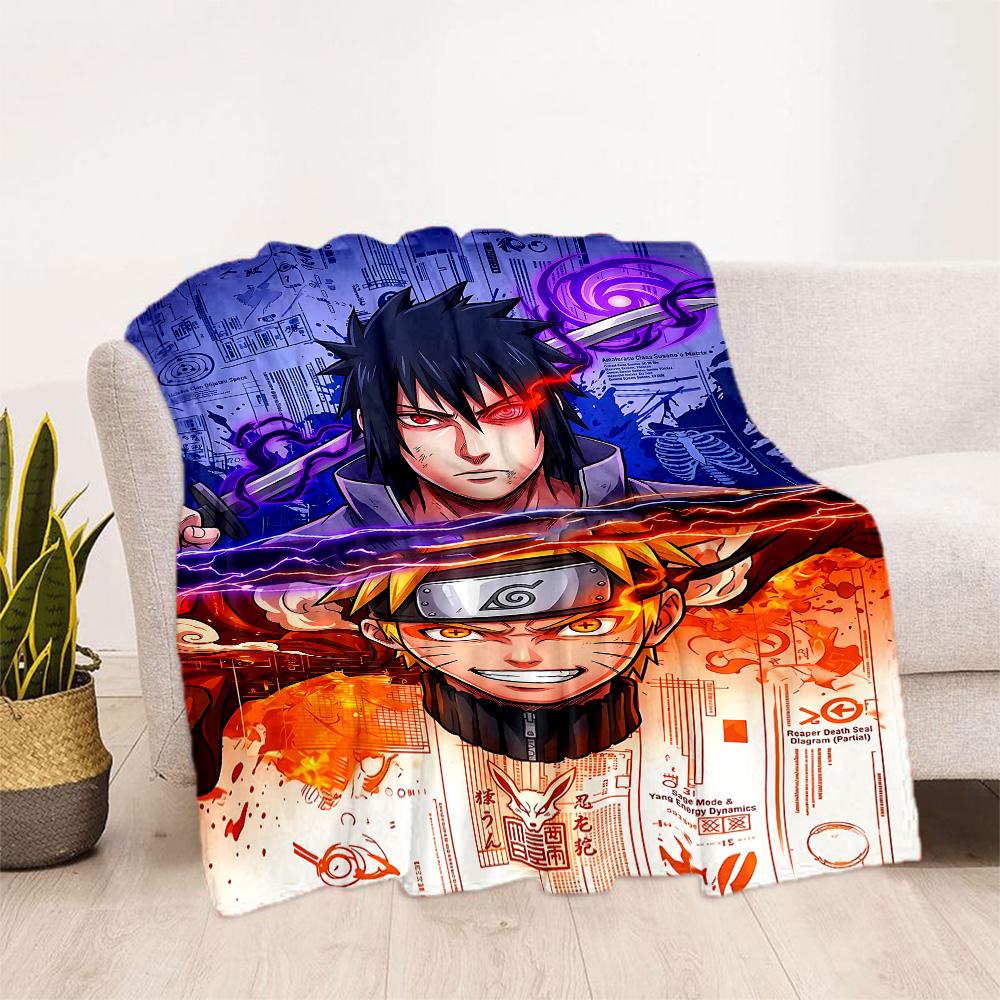 Naruto And Nine-tailed Fox Suitable Blanket for Offices, Travel, Living Rooms Also a Good Gift for Friends and Family Suitable for All Seasons.