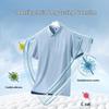 Hodo Men's Breathable Cotton-Linen Loose Fit Polo Shirt