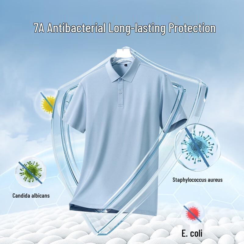 Hodo Men's Breathable Cotton-Linen Loose Fit Polo Shirt