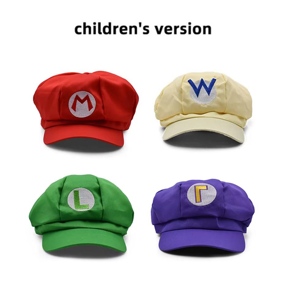 4Pcs Anime Cosplay Baseball Caps Character Role Playing Hats Festival Party Costume Surprise Present Accessories