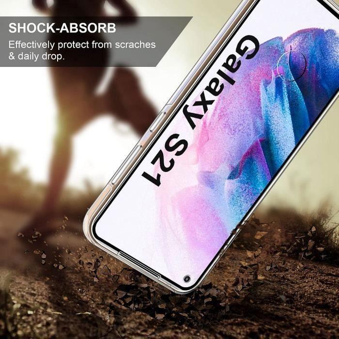 Coque pour Samsung Galaxy S21 - PROSHOP - Coque 360 Antichoc - Souple - Flexible - 6,2 pouces