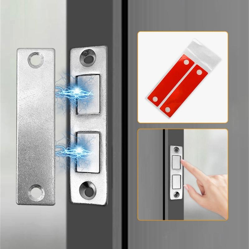 Metal Cabinet Door Magnet Strong Magnetic Closure Durable Cabinet Door Catch for Cabinets Easy Accessory for Cabinets