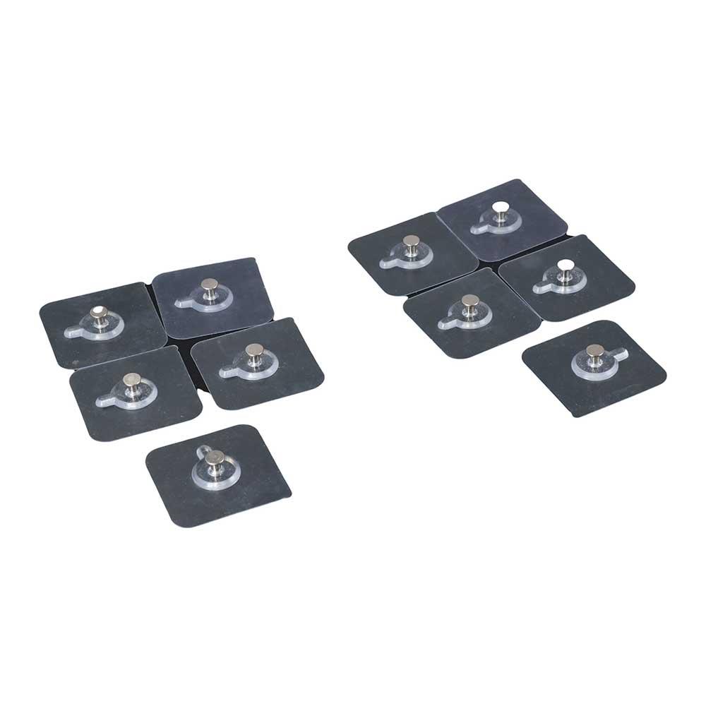 10Pcs Transparent Adhesive Wall Hook Plastic Non Trace Stickers Wall Screws Hanging Nails  Cabinet