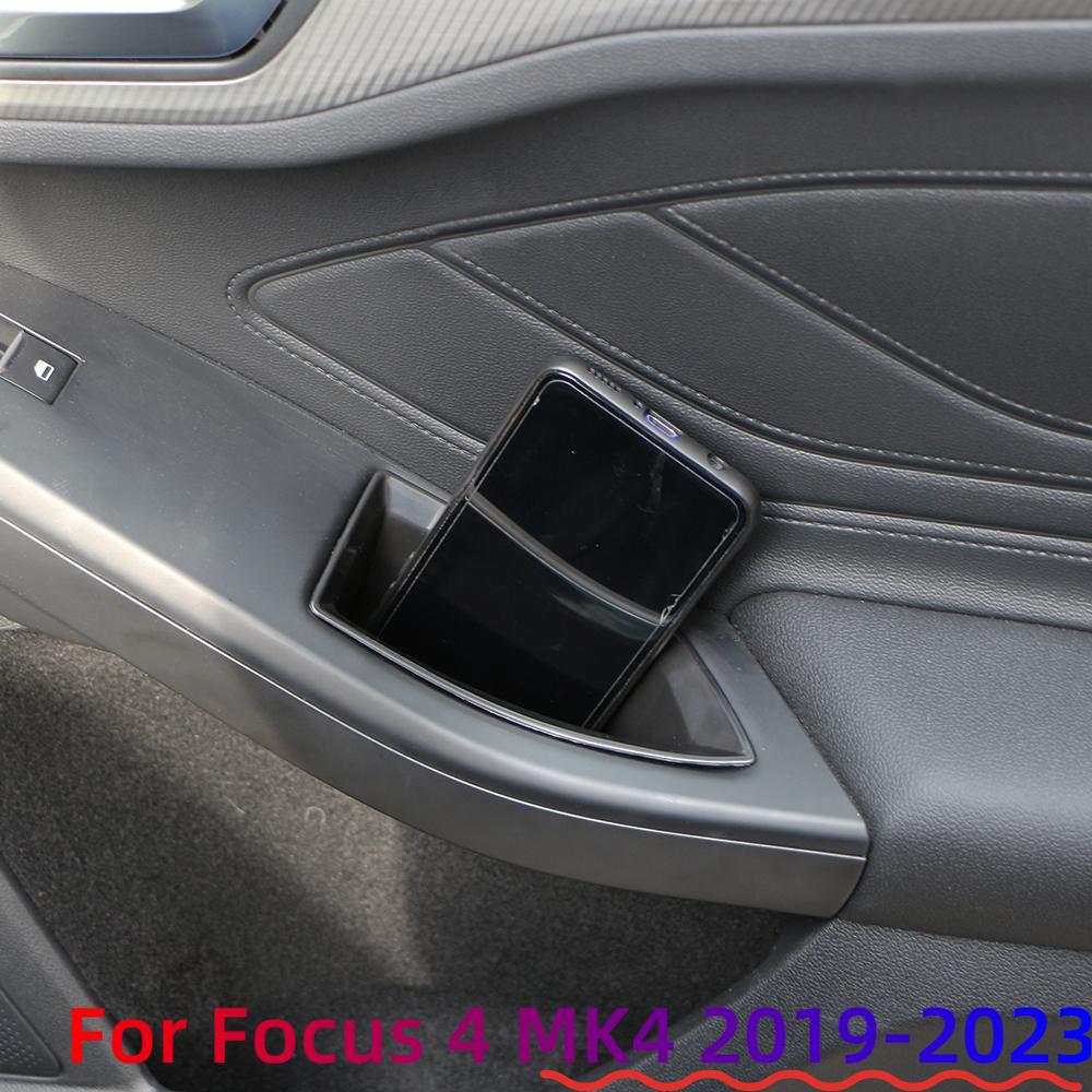 Car Door Armrest Storage Box for Ford Focus 4 MK4 2019-2026 LHD Handle Container Organizer Stowing Accessories 2pcs