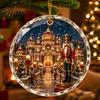 Christmas Tree Hanging Decor Landscape Scene Acrylic Ornament for Holiday Decor, Decorative Seasonal Ornaments Keepsake Party And Home Decorations