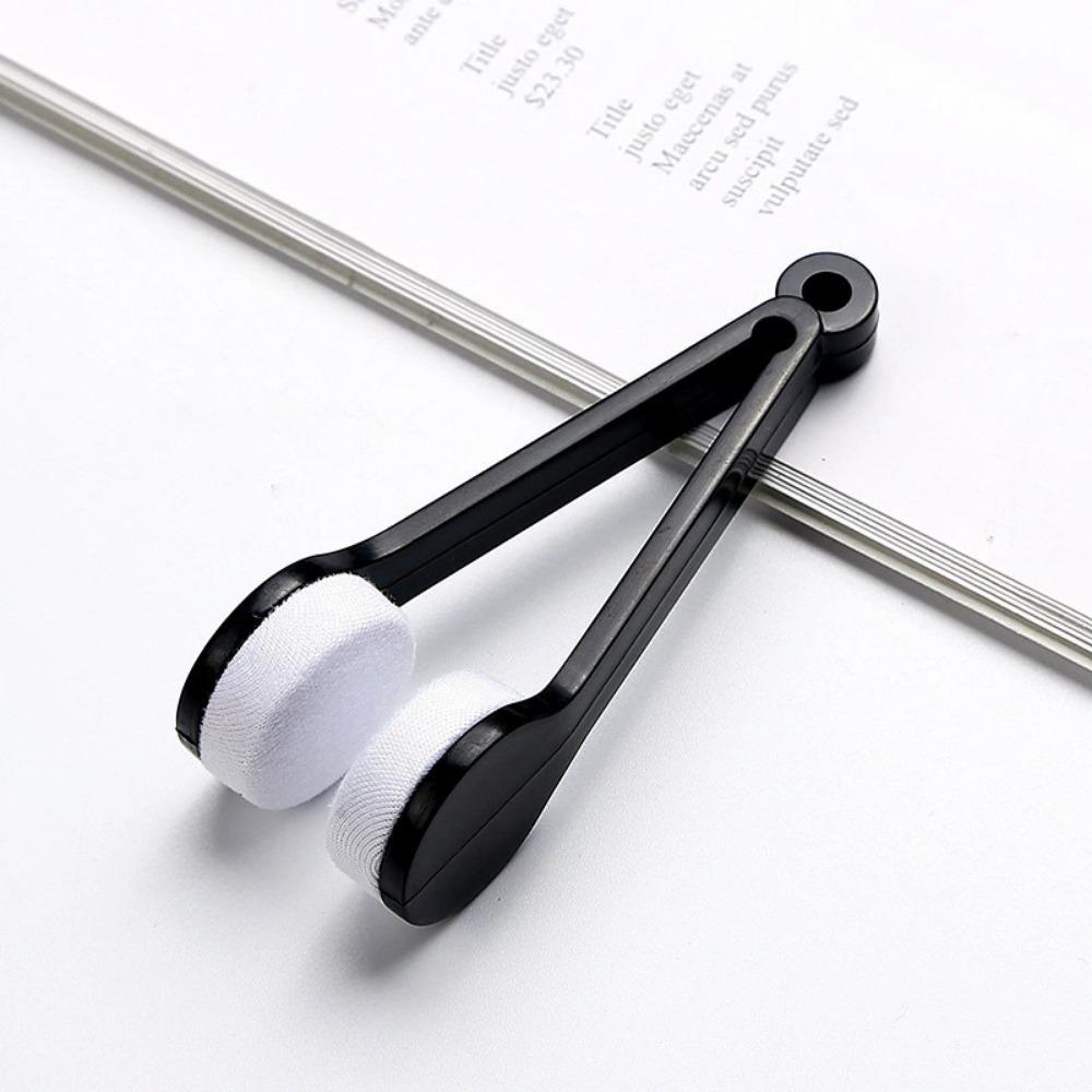 

Мини Портативная Щетка для Чистки Очков и Солнцезащитных Очков из Микрофибры чёрный