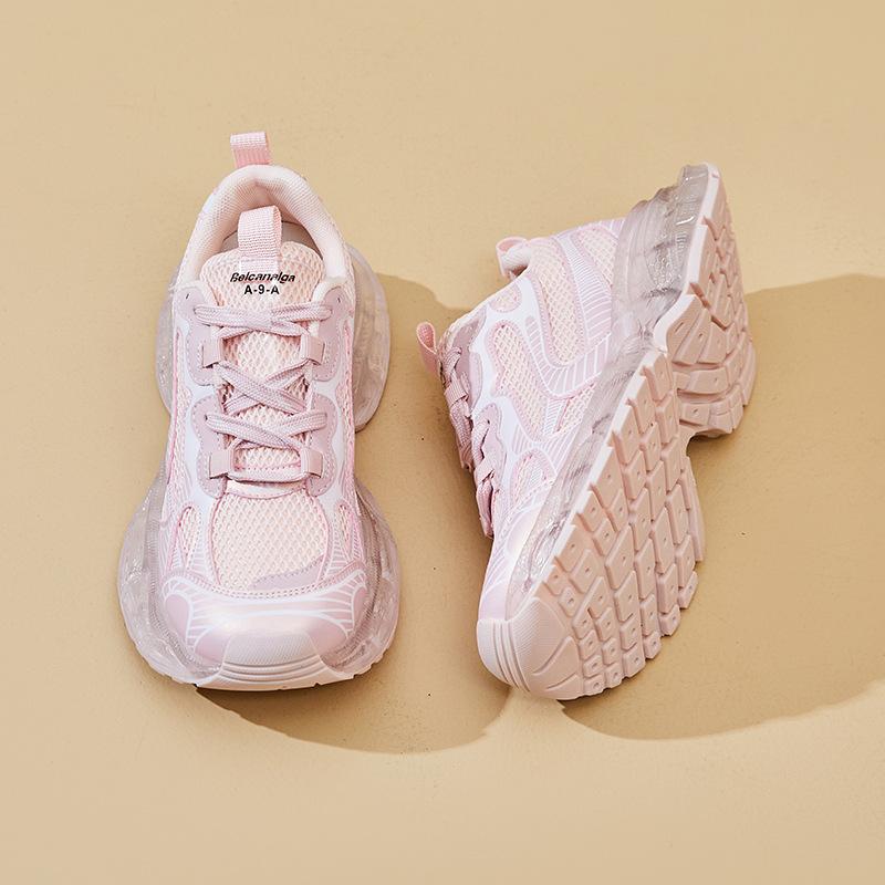 Nuove Scarpe da Papà per Donna Moda Sportive a Suola Spessa Scarpe Singole