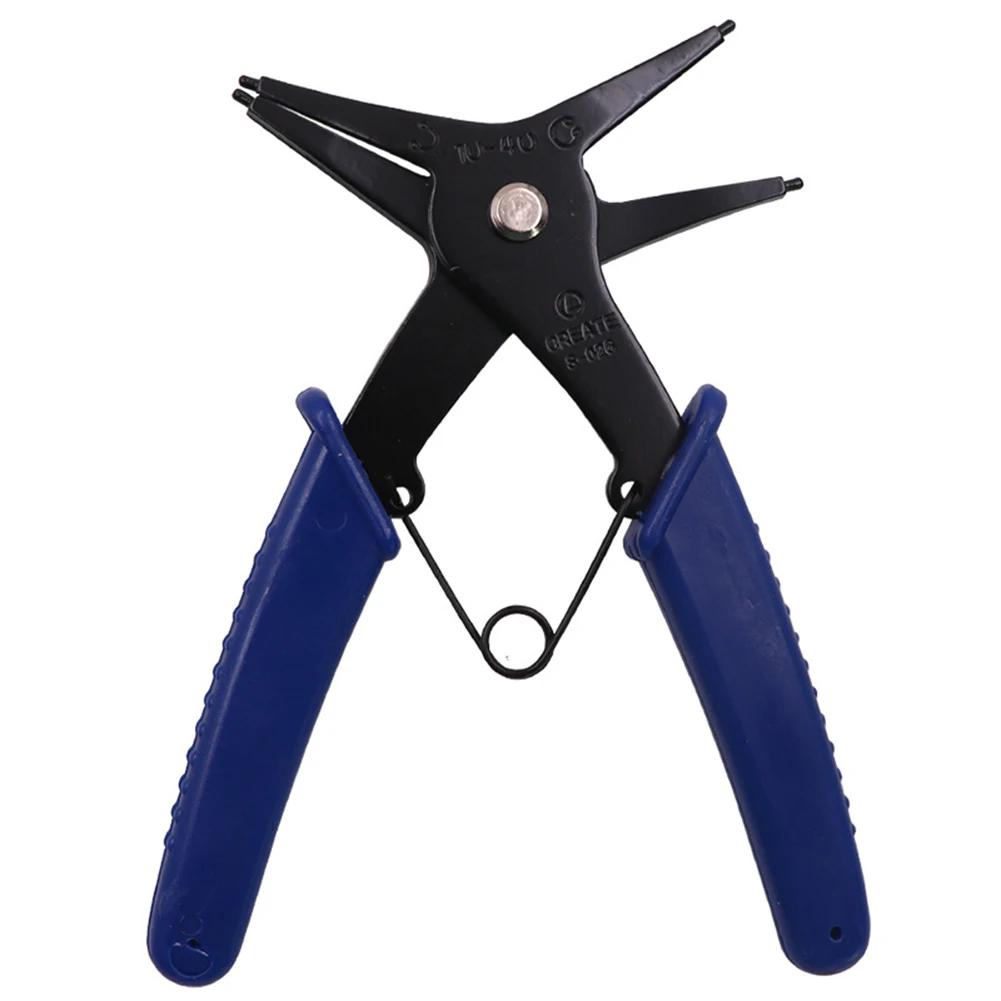 

2 в 1 плоскогубцы для стопорных колец двойного назначения внутренние и внешние плоскогубцы для стопорных колец внутренние и внешние плоскогубцы для стопорных колец инструменты для ремонта автомобиля синий